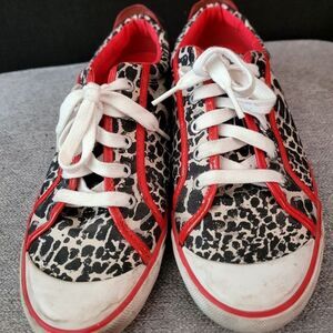 Coach Animal Barrett Leg Cheatah Print Sneakers Tennis Shoes Size 10